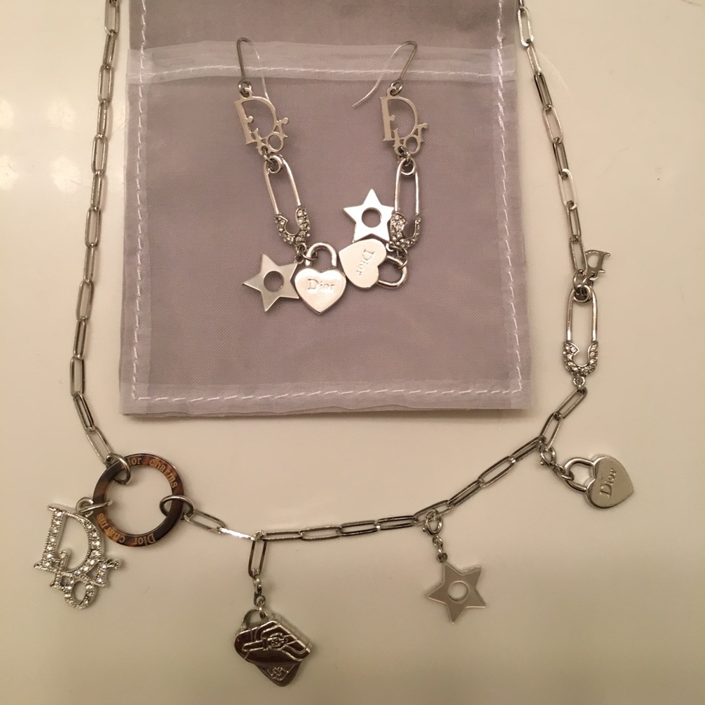 Genuine Dior Earring and Necklace Set